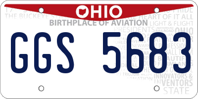 OH license plate GGS5683
