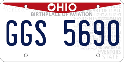 OH license plate GGS5690