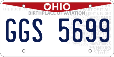OH license plate GGS5699