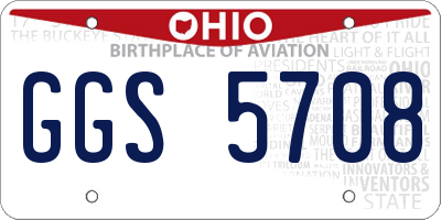 OH license plate GGS5708