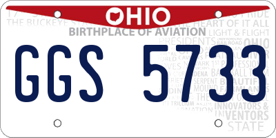 OH license plate GGS5733