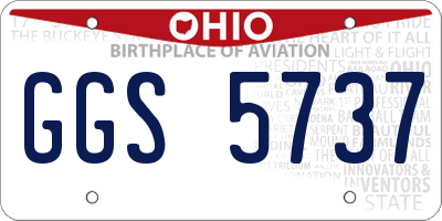 OH license plate GGS5737