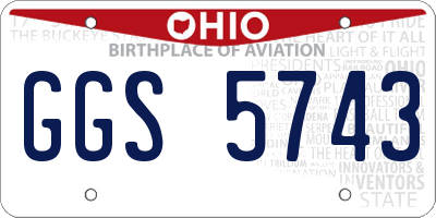 OH license plate GGS5743
