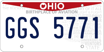 OH license plate GGS5771