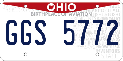 OH license plate GGS5772