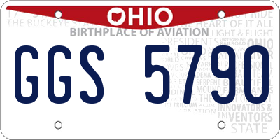 OH license plate GGS5790