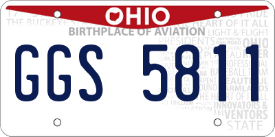 OH license plate GGS5811