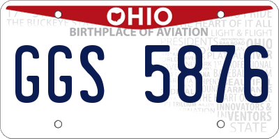 OH license plate GGS5876