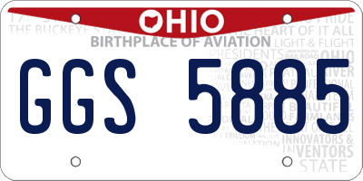OH license plate GGS5885