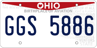 OH license plate GGS5886