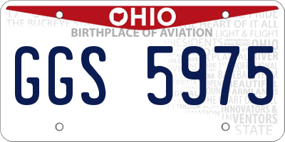 OH license plate GGS5975
