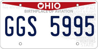 OH license plate GGS5995