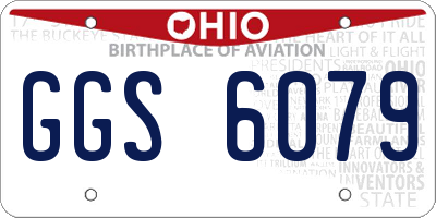 OH license plate GGS6079