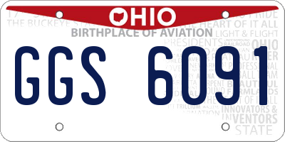 OH license plate GGS6091