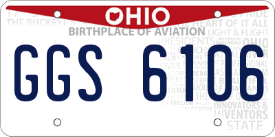 OH license plate GGS6106