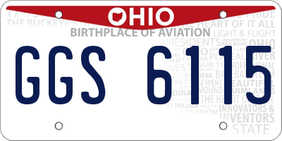 OH license plate GGS6115