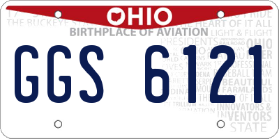 OH license plate GGS6121