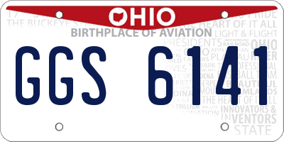 OH license plate GGS6141