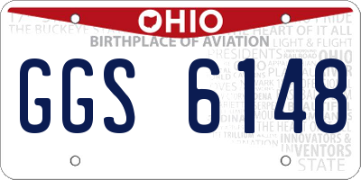 OH license plate GGS6148