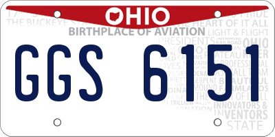 OH license plate GGS6151