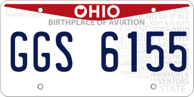 OH license plate GGS6155