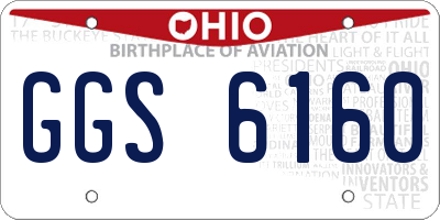 OH license plate GGS6160