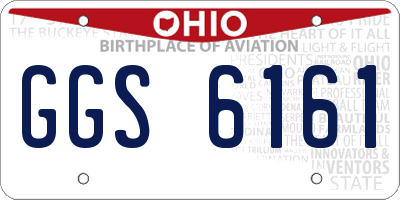 OH license plate GGS6161