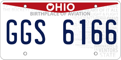 OH license plate GGS6166
