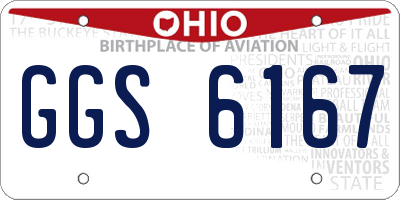 OH license plate GGS6167