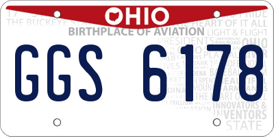OH license plate GGS6178