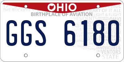 OH license plate GGS6180