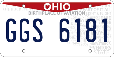 OH license plate GGS6181