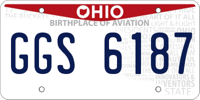 OH license plate GGS6187