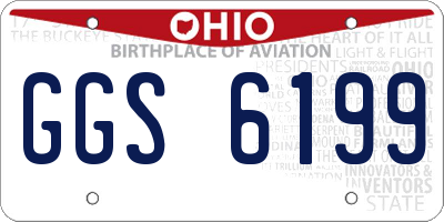 OH license plate GGS6199