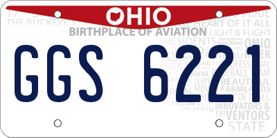 OH license plate GGS6221