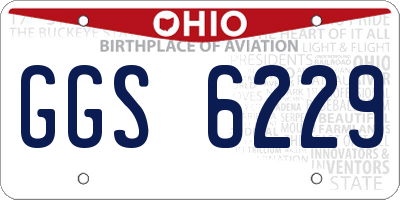 OH license plate GGS6229