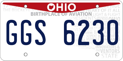 OH license plate GGS6230