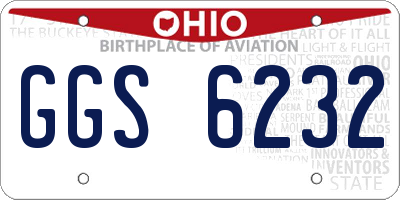OH license plate GGS6232
