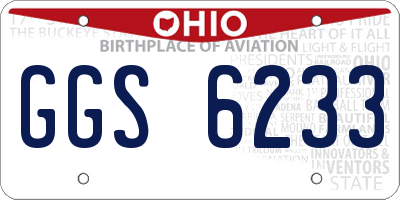OH license plate GGS6233