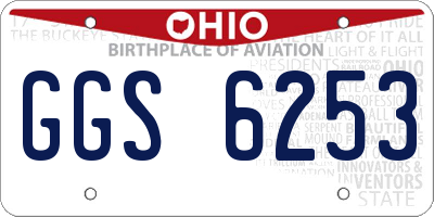 OH license plate GGS6253