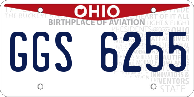 OH license plate GGS6255