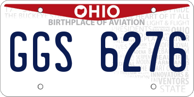 OH license plate GGS6276