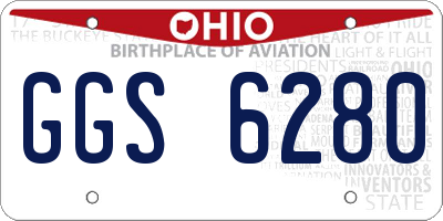 OH license plate GGS6280