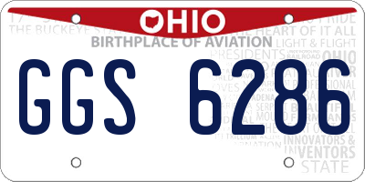 OH license plate GGS6286