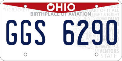 OH license plate GGS6290