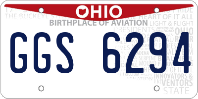 OH license plate GGS6294