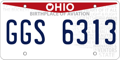 OH license plate GGS6313