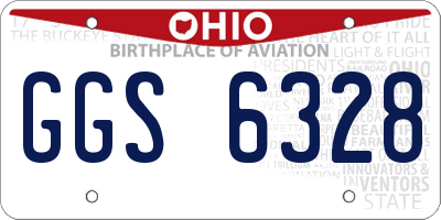 OH license plate GGS6328