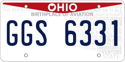 OH license plate GGS6331