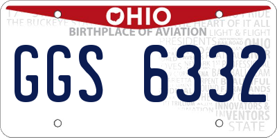 OH license plate GGS6332